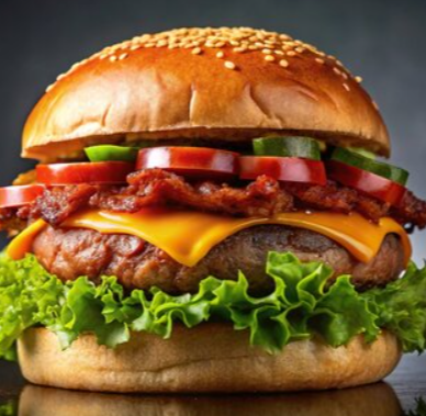 Fiery Crunch Burger